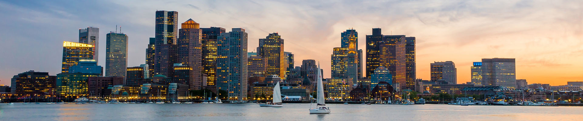 Boston Skyline Slide background